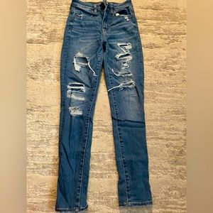 Ripped American eagle jeans